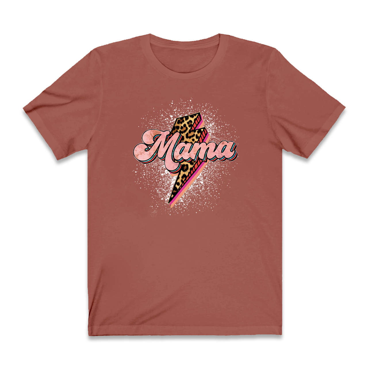 Leopard Momlife Mama Shirt