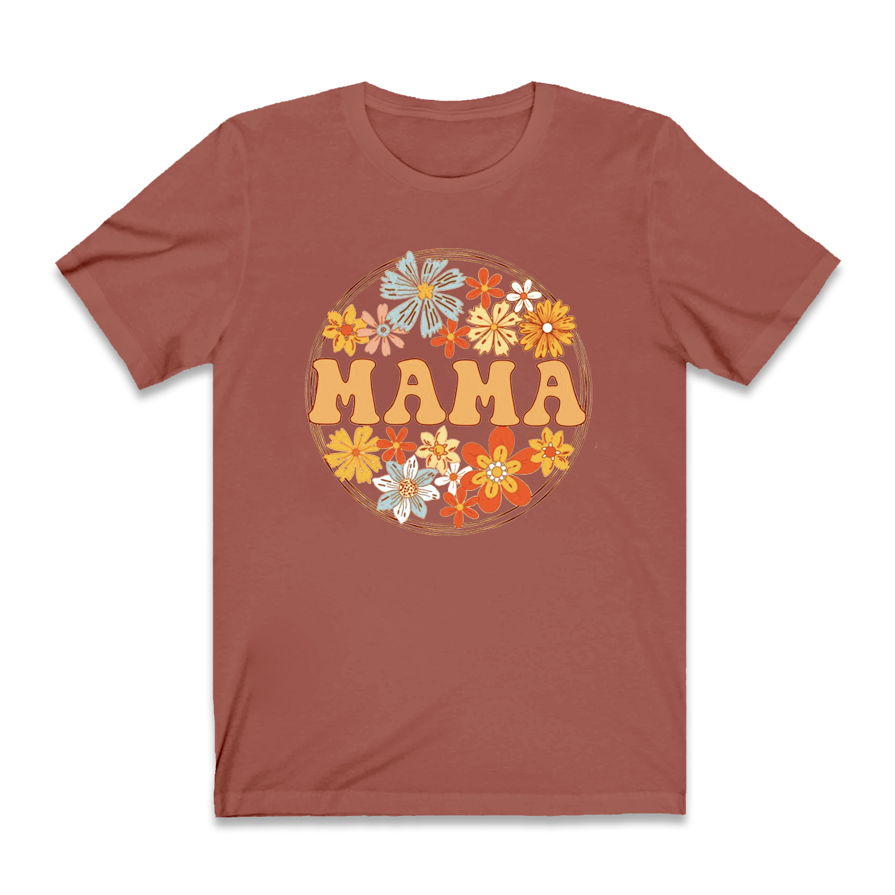 Wild Flowers Retro Gift Shirt For Woman