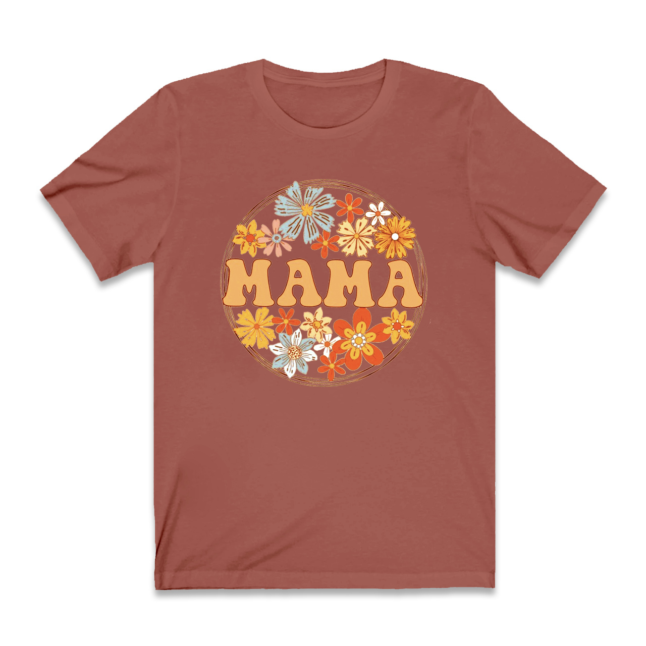 Wild Flowers Retro Gift Shirt For Woman