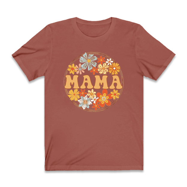 Wild Flowers Retro Gift Shirt For Woman