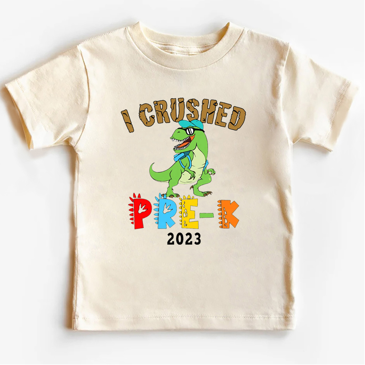 I Crushed Pre-K Dinosaur Shirt For Kids