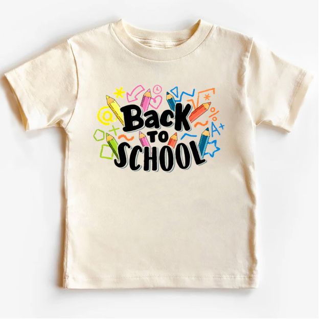 Back To School Crayons Shirt For Kids