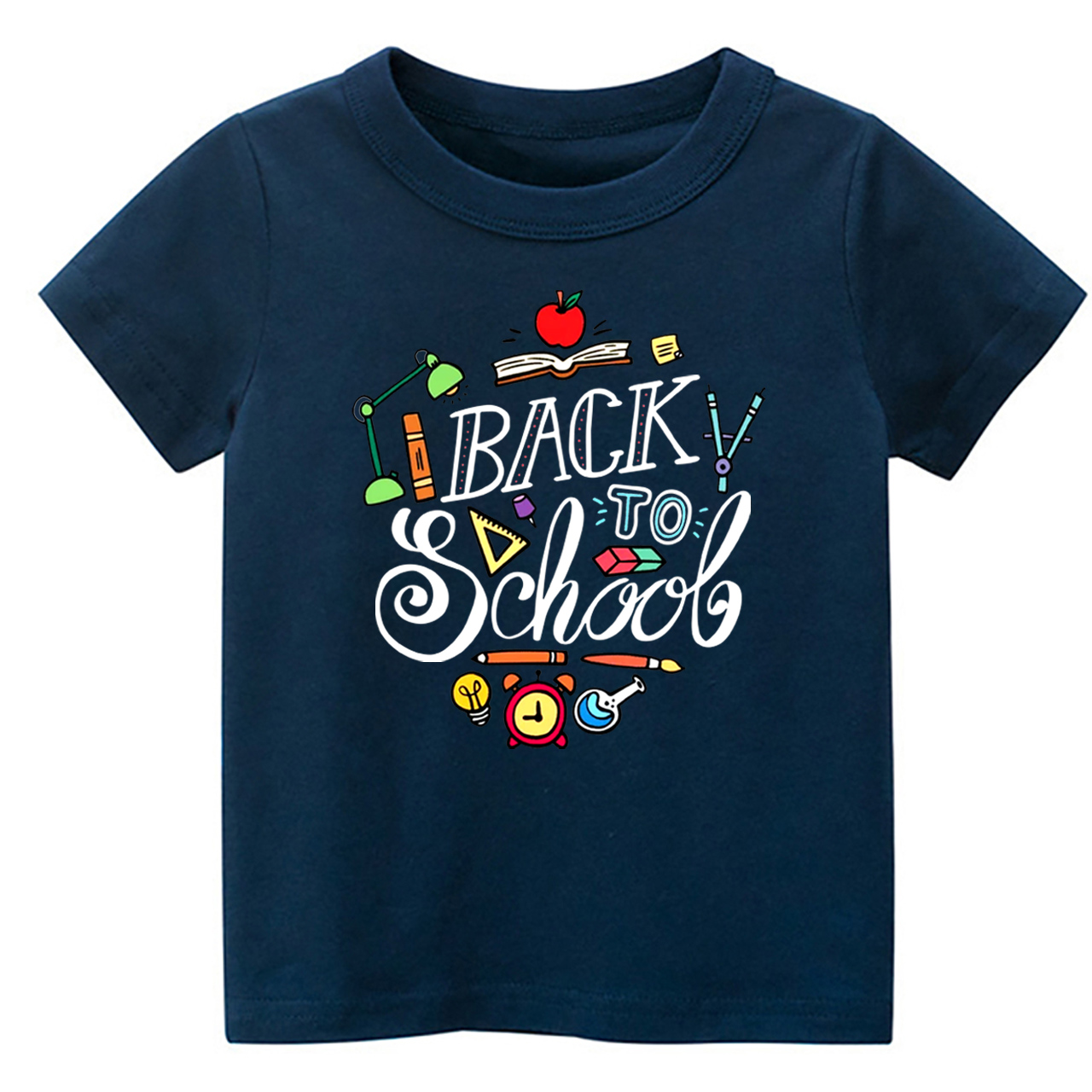 Cute Cartoon Back To School Kids T-shirt