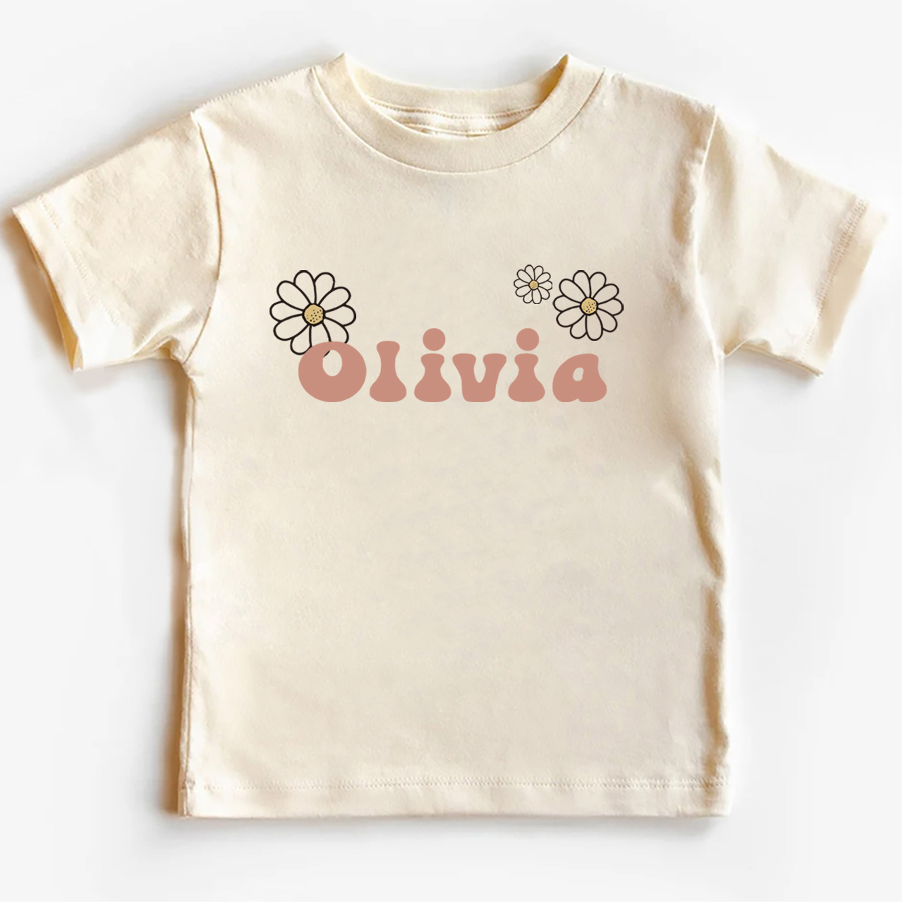 Personalized Girls Daisy Name Toddler Shirt
