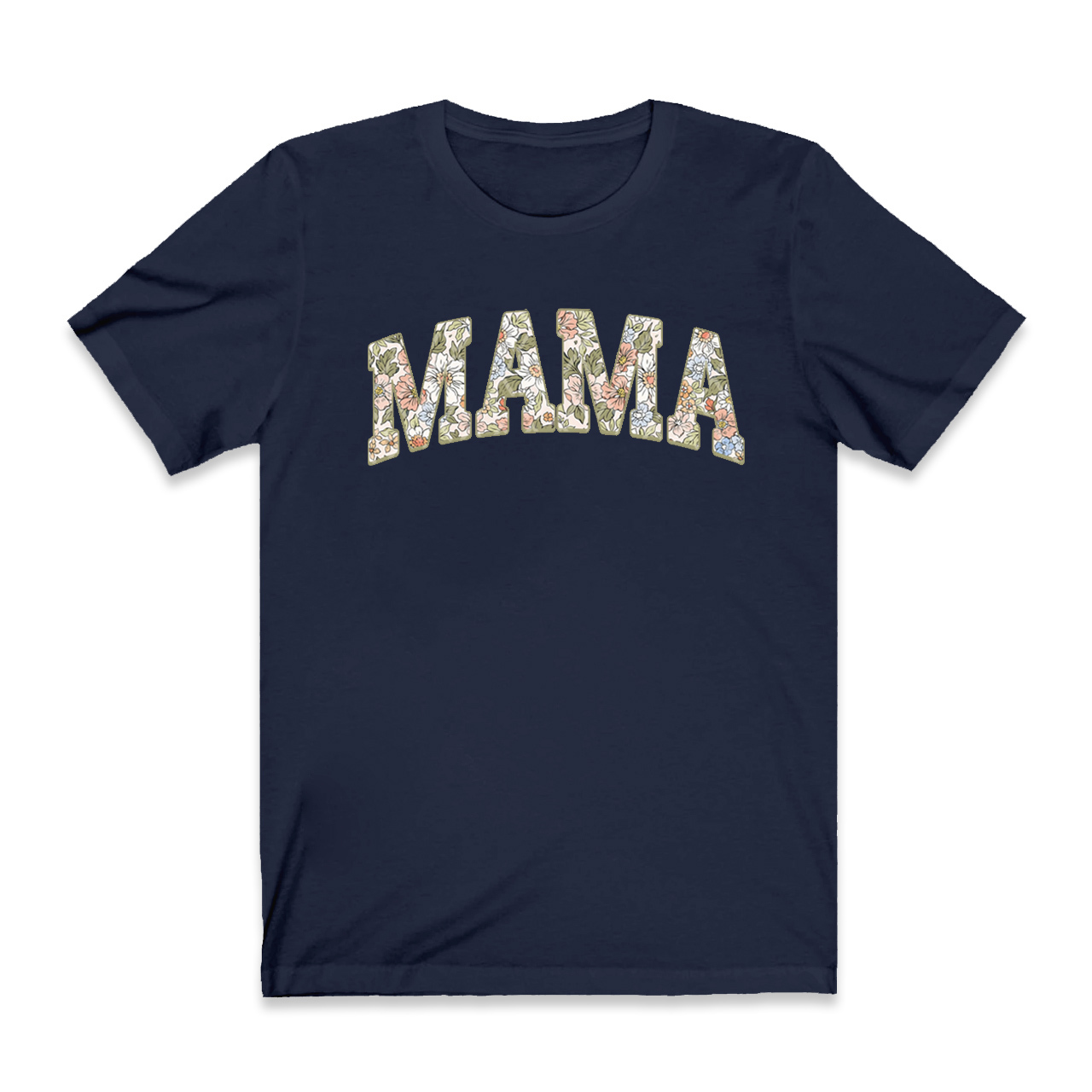 Summer Floral Mama Retro Mom Shirt