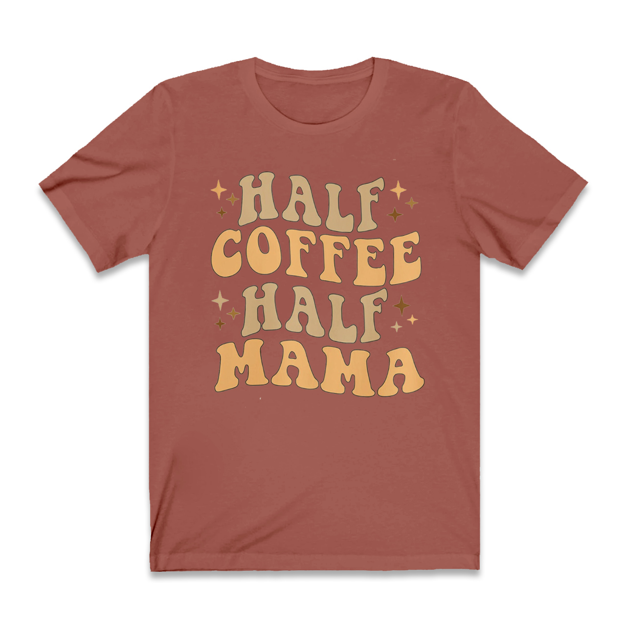 Half Coffee Half Mama Retro Shirt