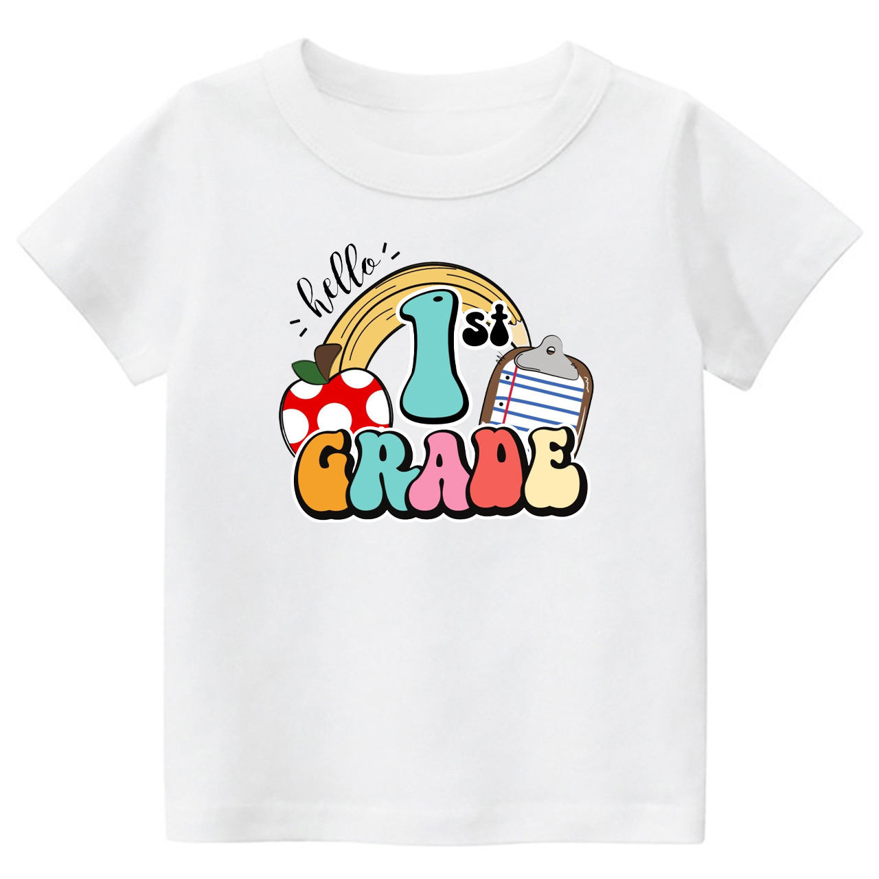 Personalized Grade Hello Kids Back To School T-Shirts
