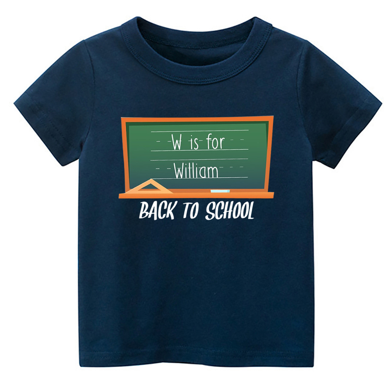 Blackboard Custom Name Back To School T-Shirts