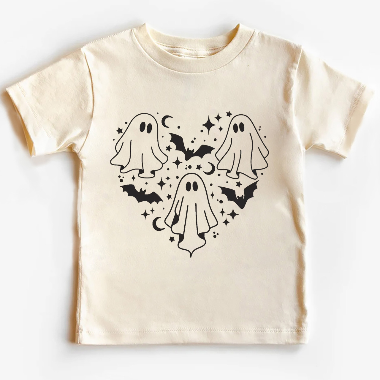 Ghost In Heart Halloween Toddler Shirt