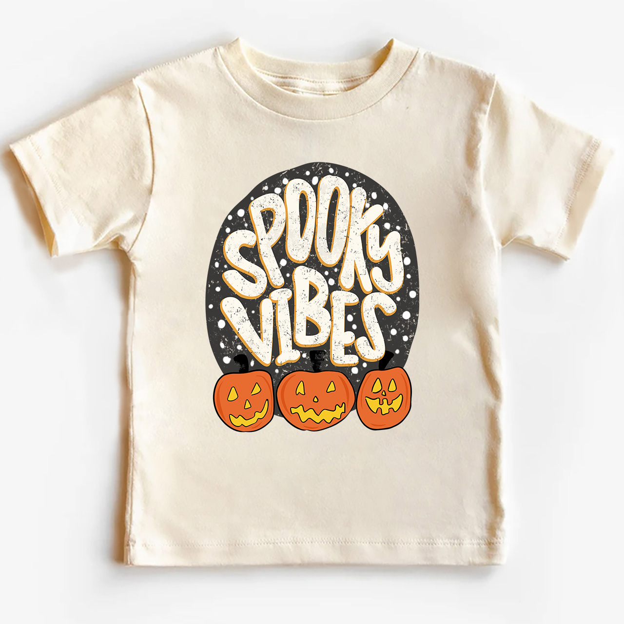 Spooky Vibes Toddler Retro Halloween Shirt