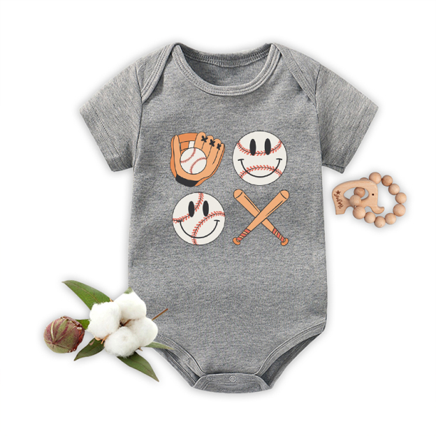Baseball Vibes Baseball Bat Bodysuit For Baby