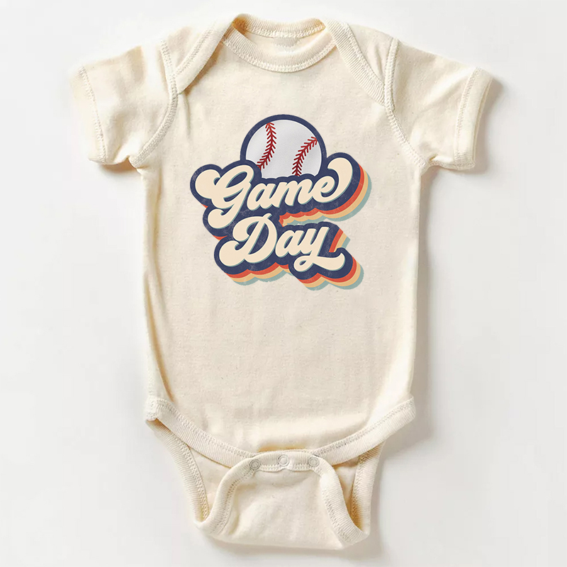 Baseball Game Day Bodysuit For Baby