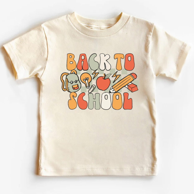 Backpack Apple Pencil Back To School Kids Shirt