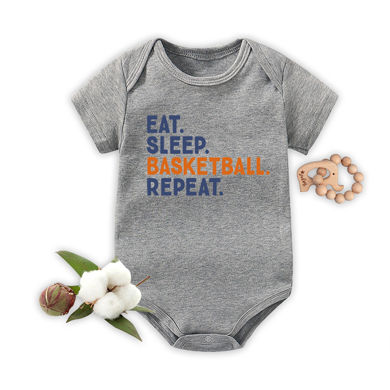 Eat Sleep Basketball Bodysuit For Baby