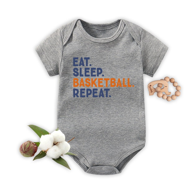 Eat Sleep Basketball Bodysuit For Baby