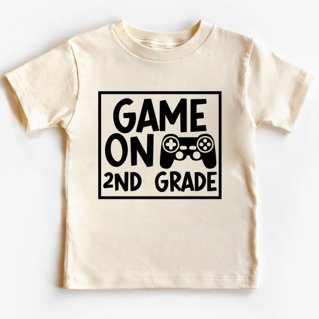 Game On XX Grade Back To School Kids Shirts