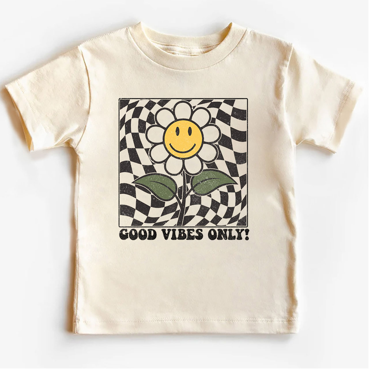 Retro Daisy  Good Vibes Toddler Shirt