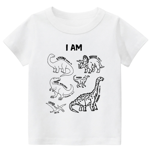 Dinosaurs Affirmation Words Kids Shirt