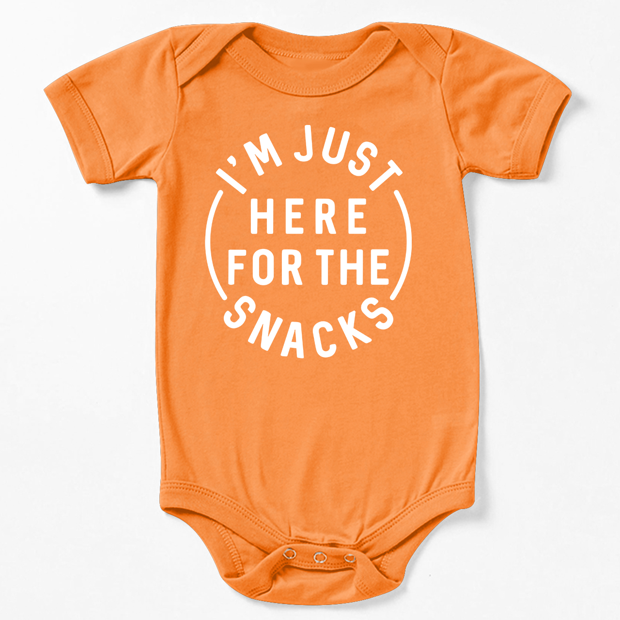 I'm Just Here For The Snacks Bodysuit For Baby