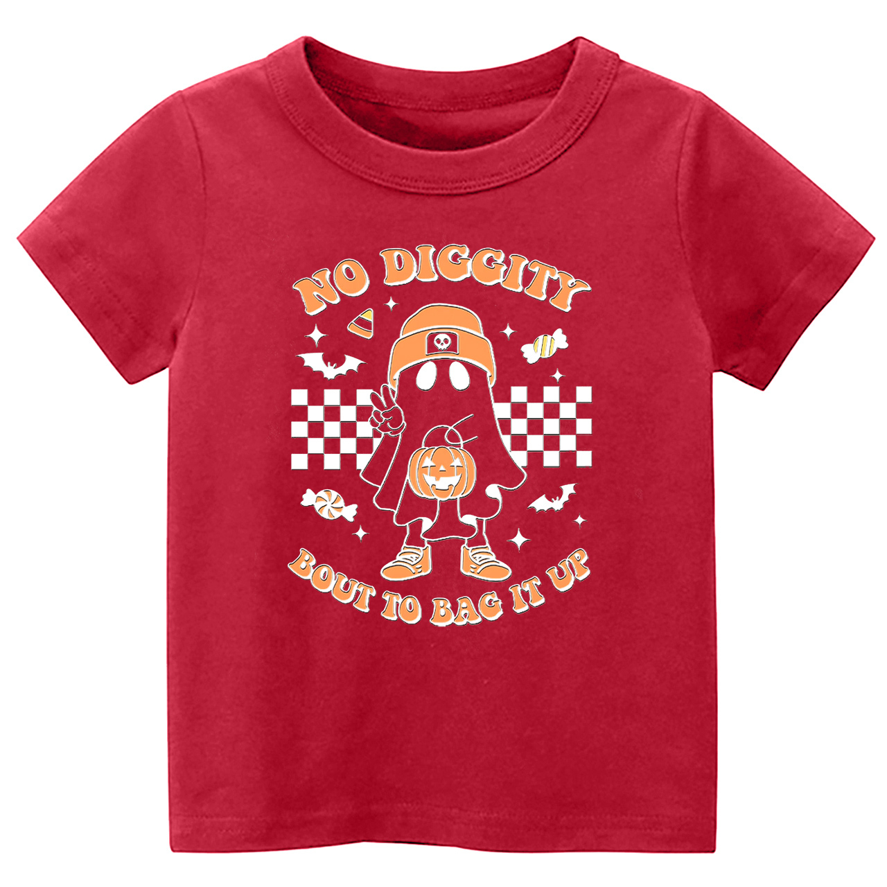 Halloween No Diggity Bout To Bag It Up Kids Shirt 
