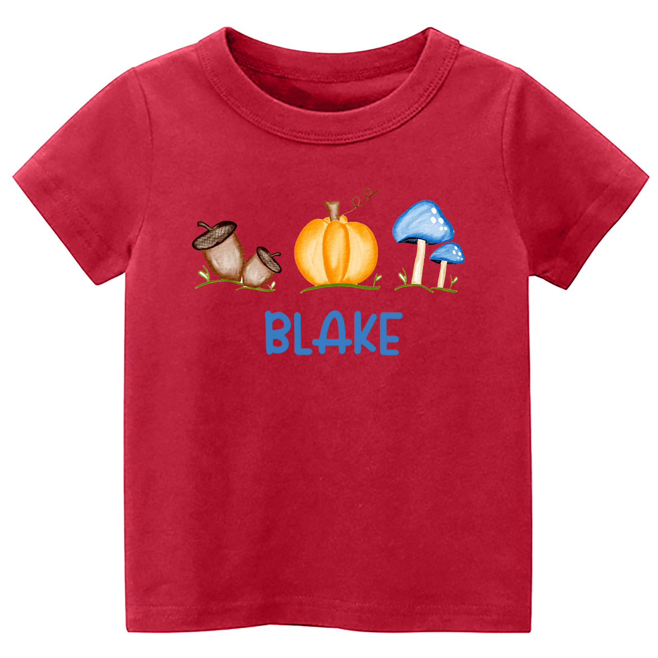Personalized Fall Mushroom Kids Shirt 