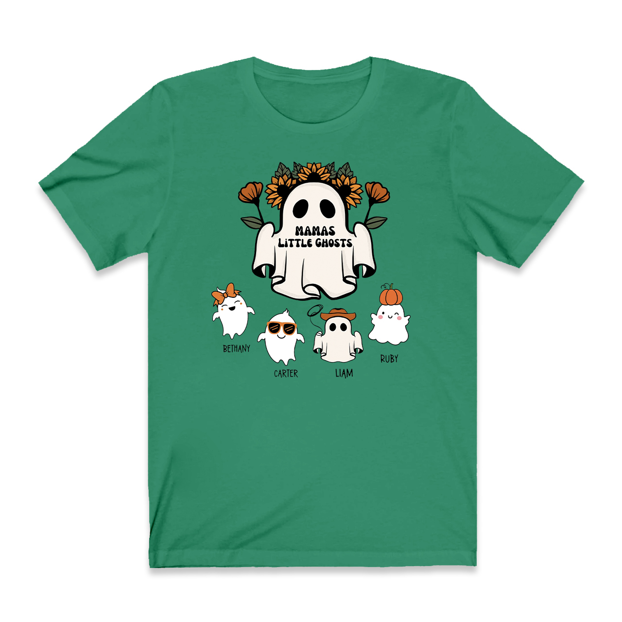 Personalized Cute Ghost Halloween Shirts For Mama