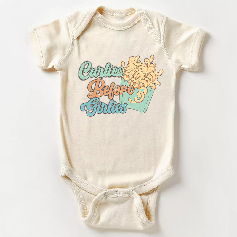 Curlies Before Girlies Bodysuit For Baby