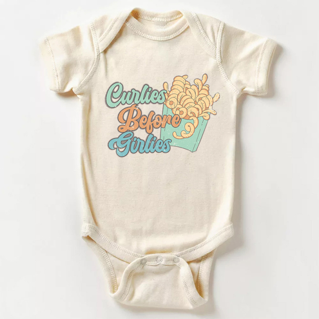 Curlies Before Girlies Bodysuit For Baby