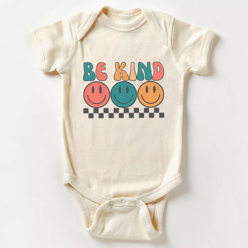 Be Kind Smiley Face Bodysuit For Baby