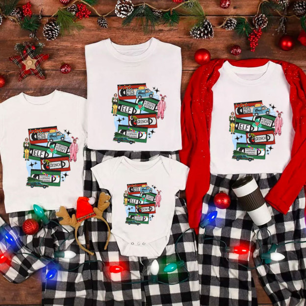 Christmas Music Cassette Family Matching Shirt