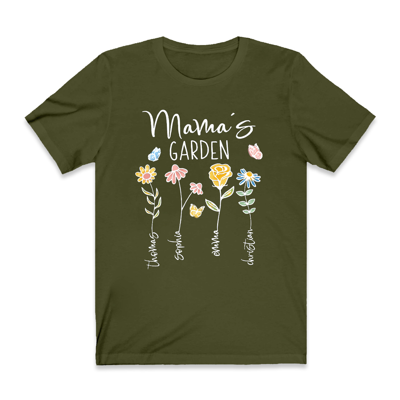  Personalized Mama's Garden Gift Tees