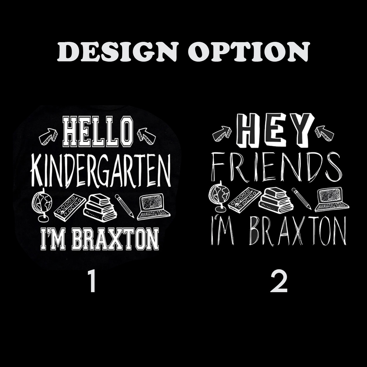 Hey Friends Custom Name Back To School Toddler Shirts