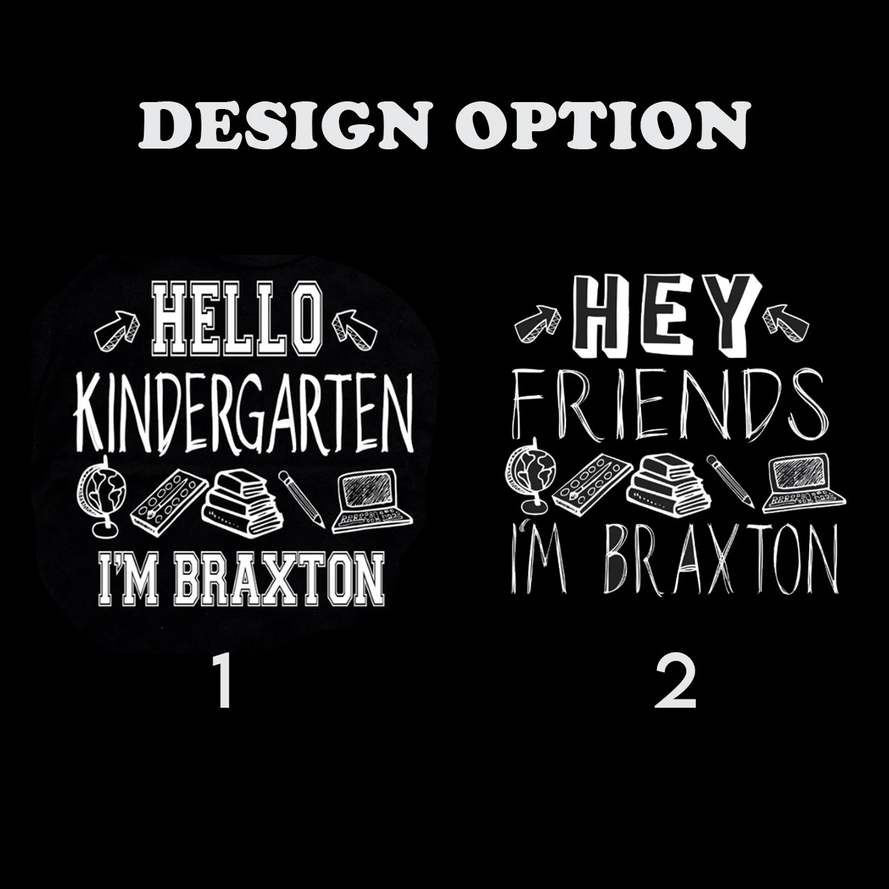 Hey Friends Custom Name Back To School Toddler Shirts