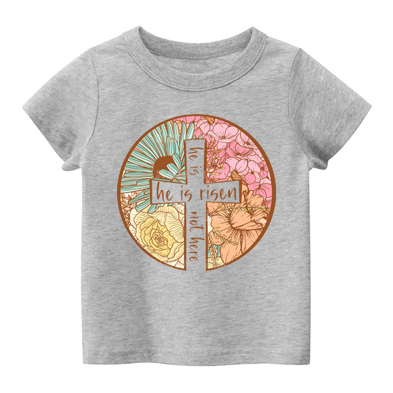 He Is Risen Christian Easter Design Toddler Shirt
