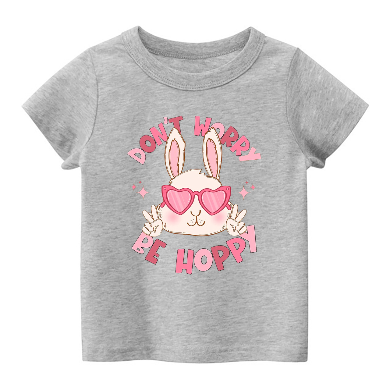Be Hoppy Spring Easter Bunny Toddler Shirt