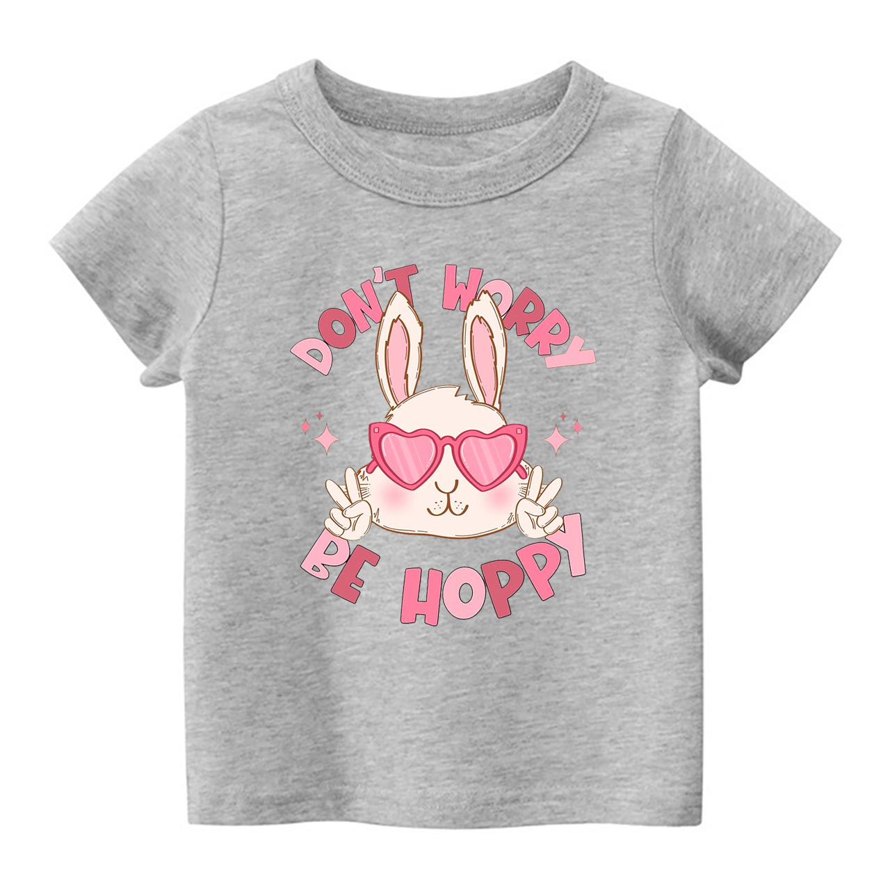Be Hoppy Spring Easter Bunny Toddler Shirt