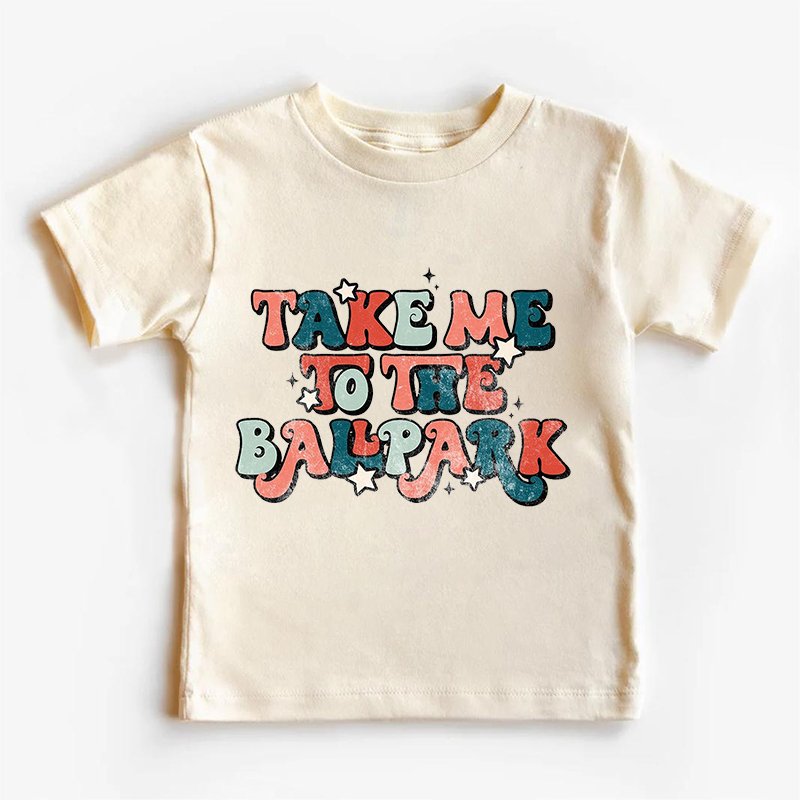 Take Me To The Ballpark Sports Kids Shirt