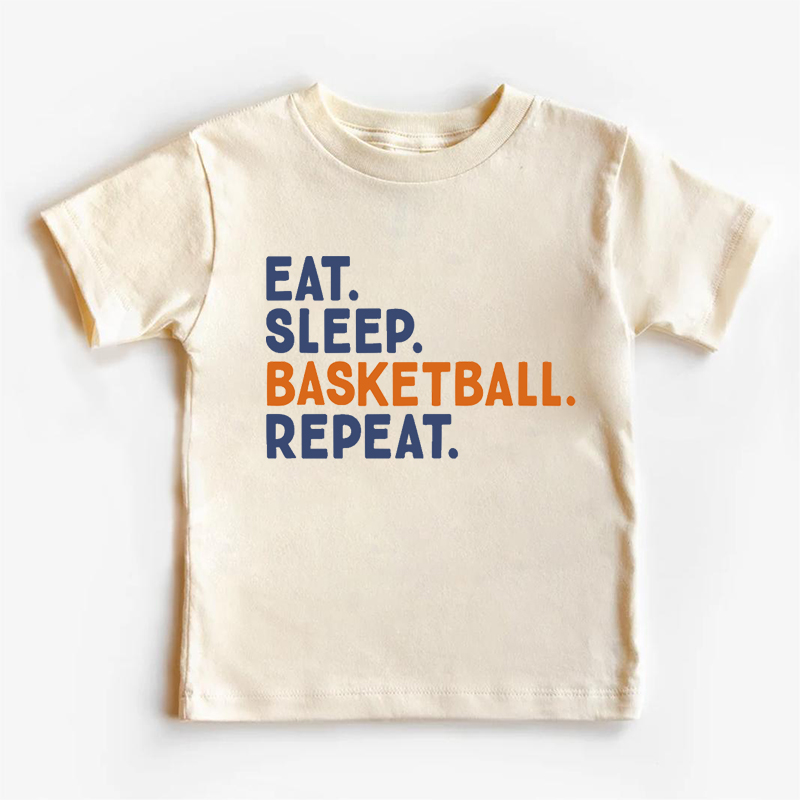 Eat Sleep Basketball Sports Kids Shirt