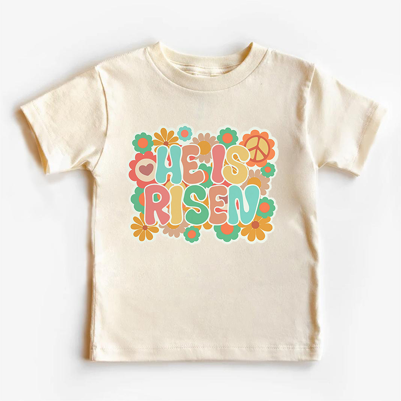 He Is Risen Kids Shirt
