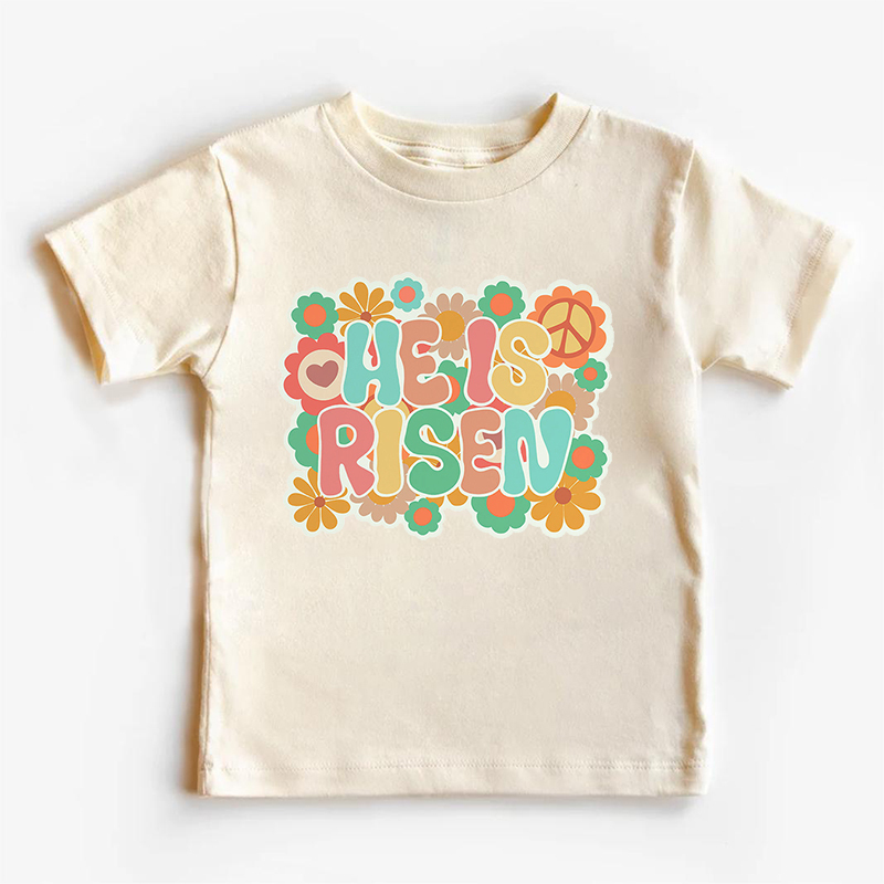 He Is Risen Kids Shirt