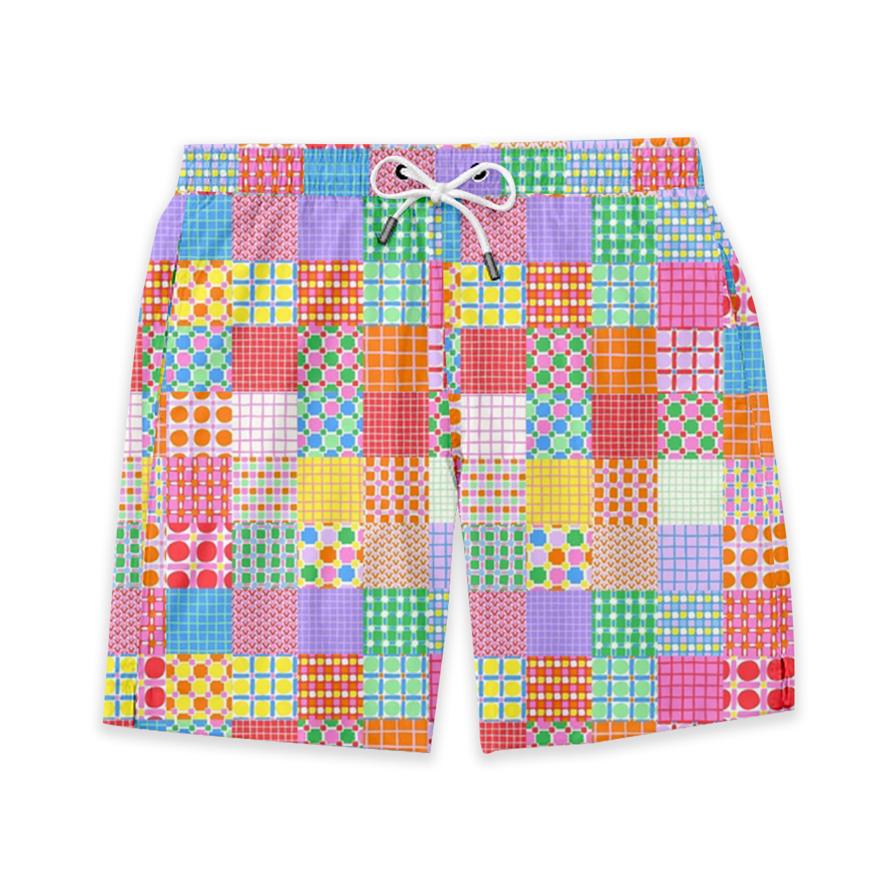 Rainbow Pixel Puzzle Dad&Me Matching Shorts