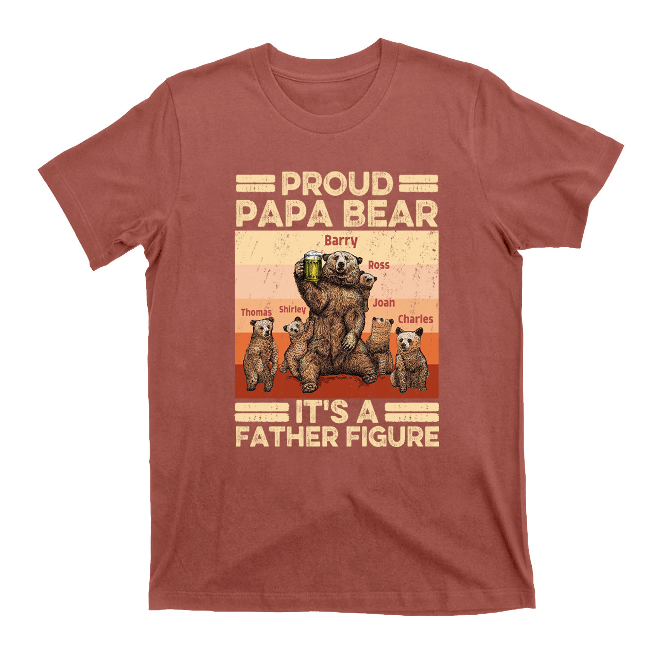 It's A Father Gigure Personzalized Father Funny Shirt