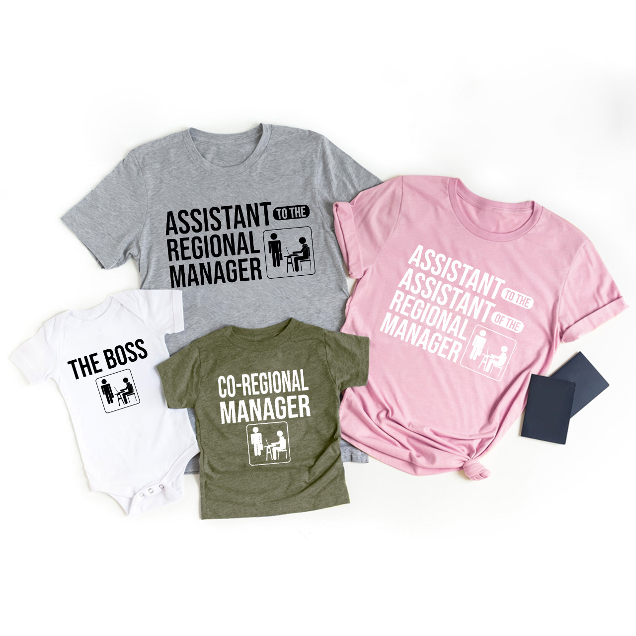 Regional Manager The Office Matching Family Tees