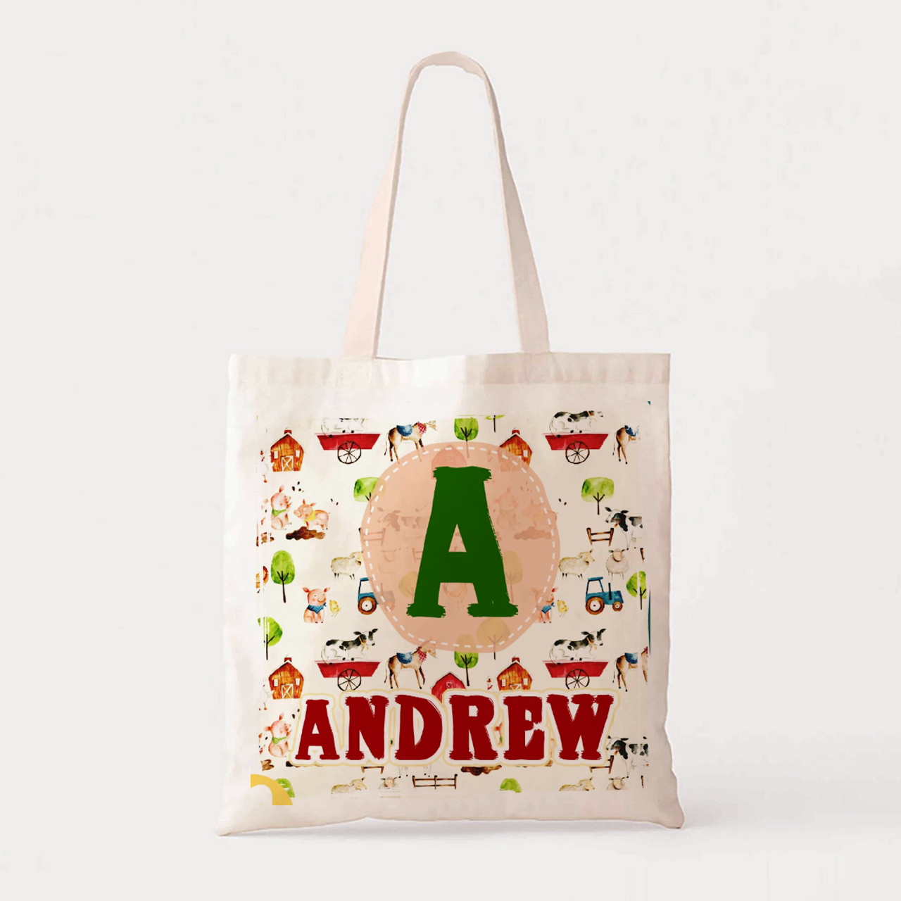 Personalized Graffiti Kids Name Tote Bag