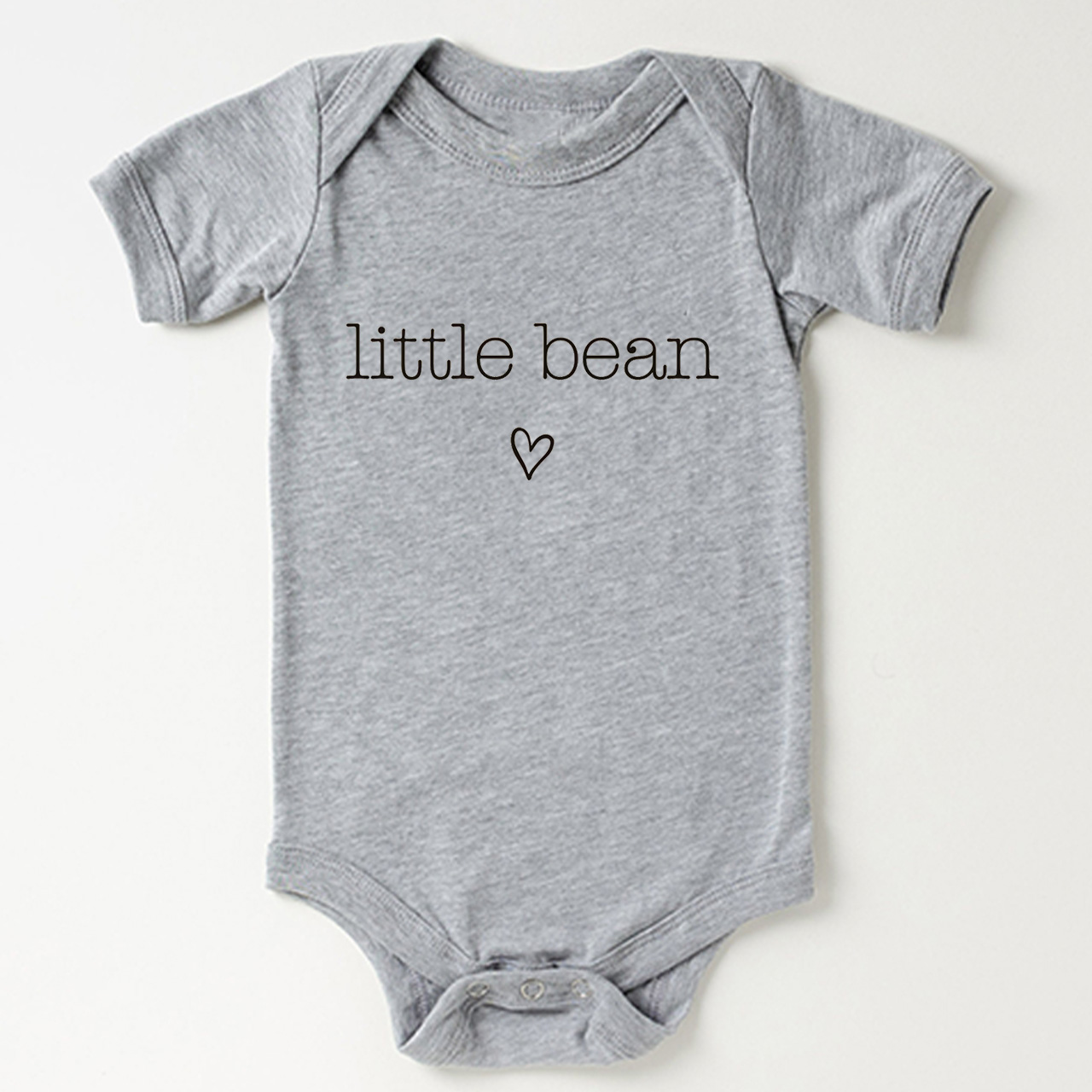 Cute Natural Little Bean Baby Bodysuit
