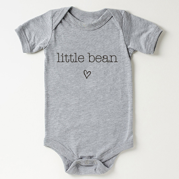 Cute Natural Little Bean Baby Bodysuit
