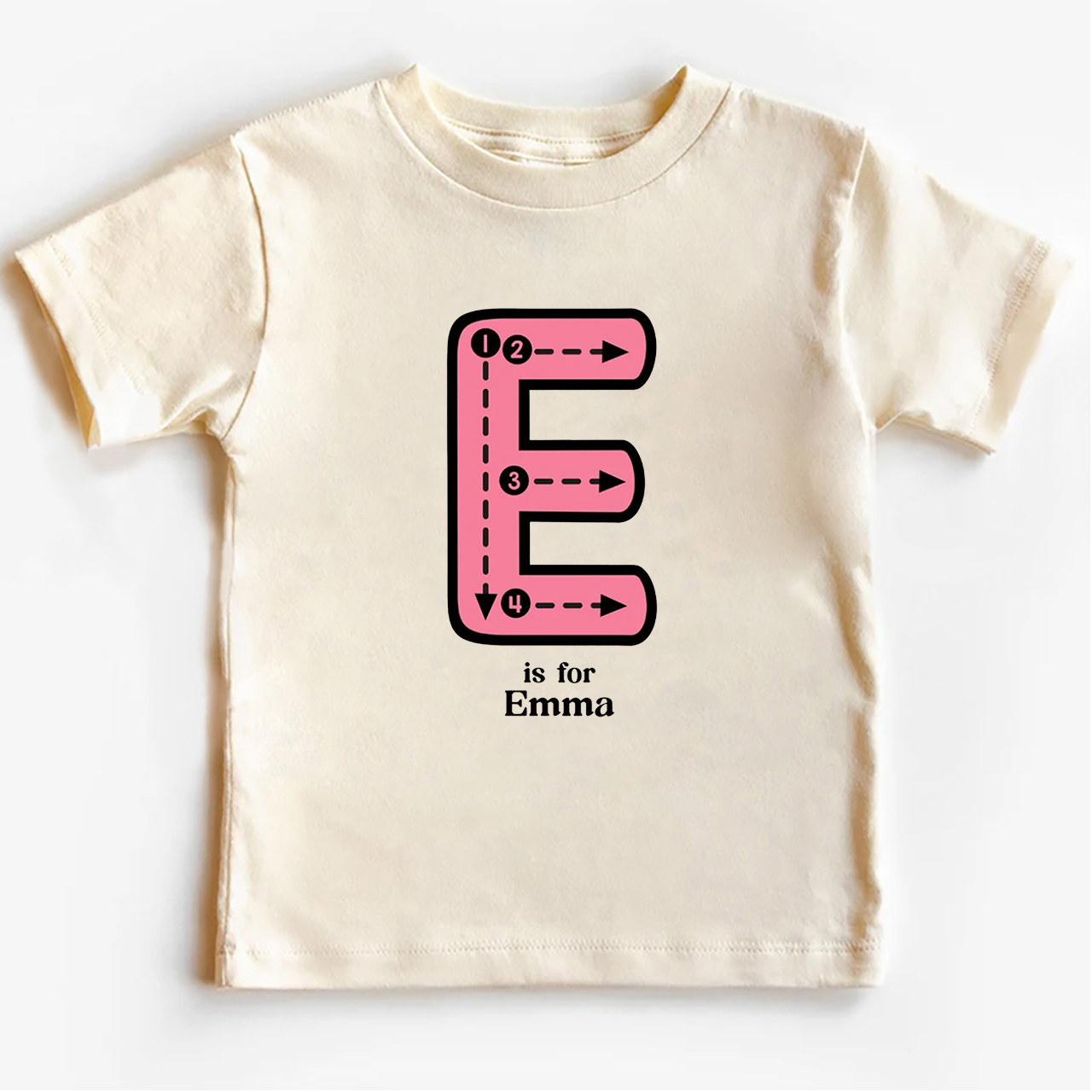 Personalized N Is For Name Tracing Alphabet Kids Shirts