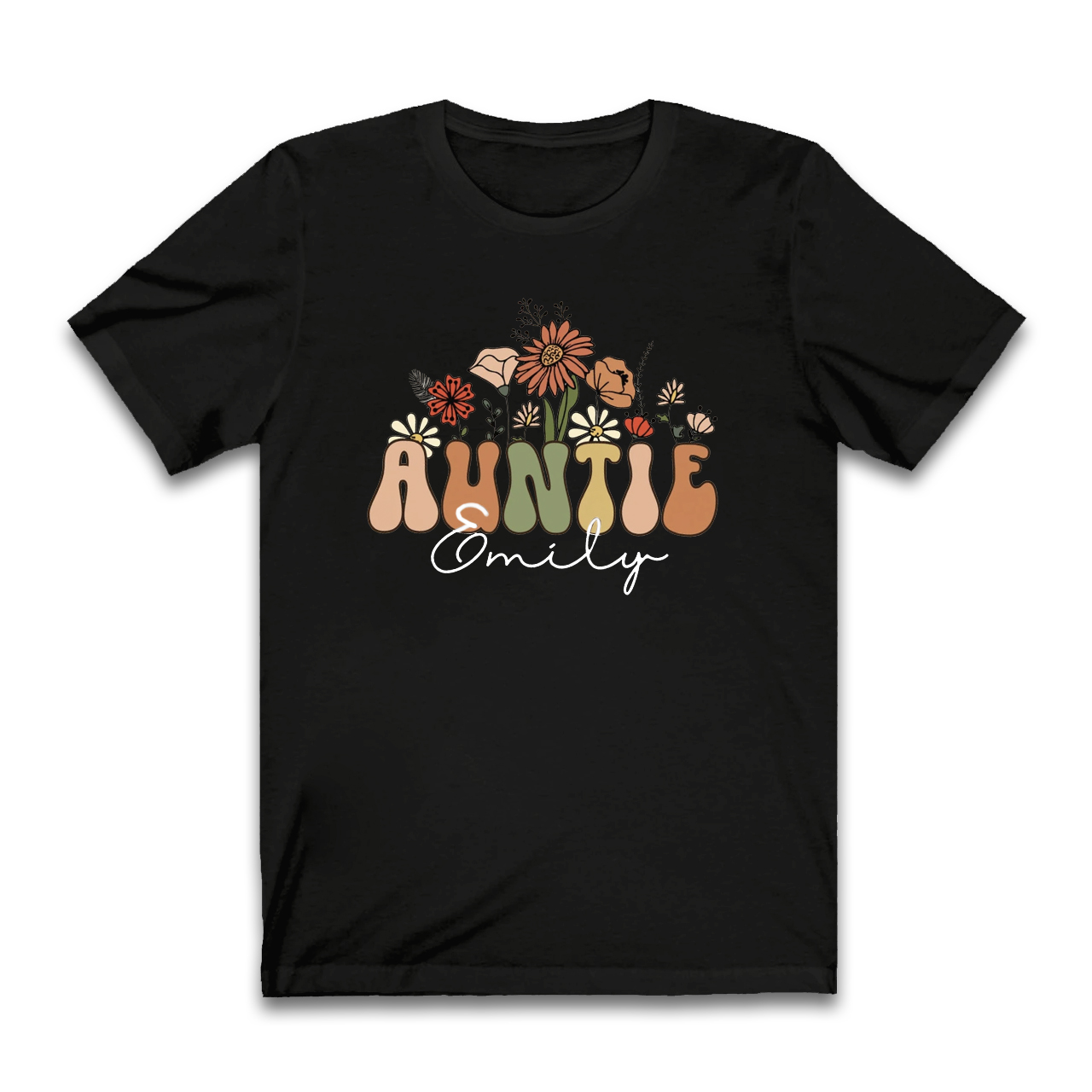 Personalized Wildflowers Shirt For Aunt