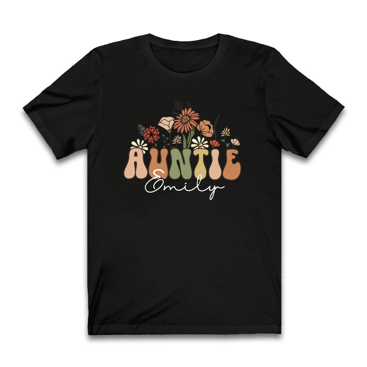 Personalized Wildflowers Shirt For Aunt