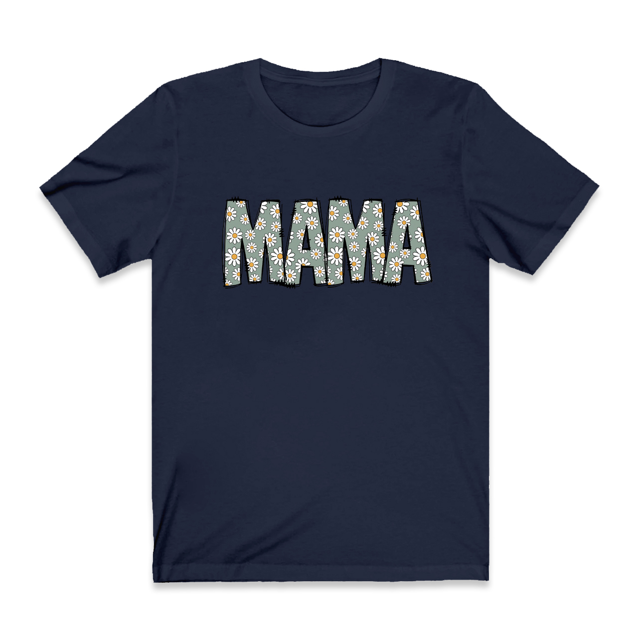 Mama Retro Flower T-Shirt